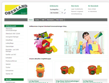 Tablet Screenshot of obenland-universalreiniger-shop.de